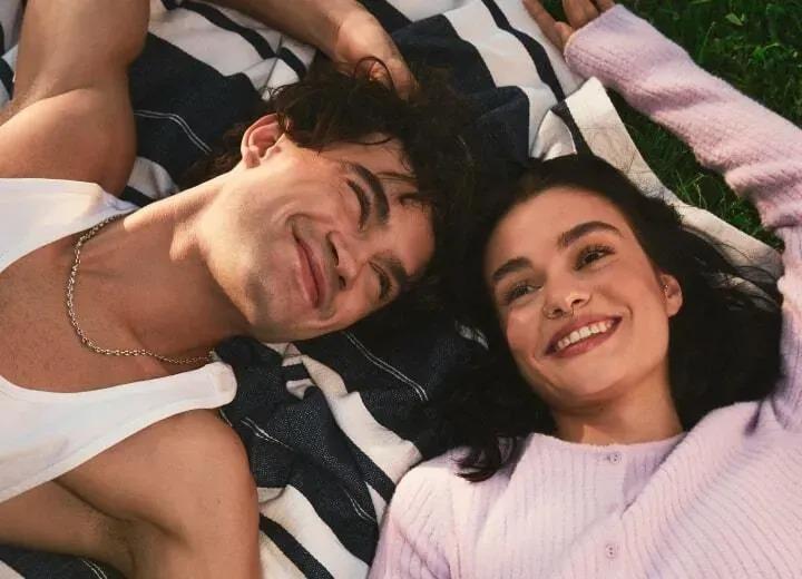 Happy couple relaxing